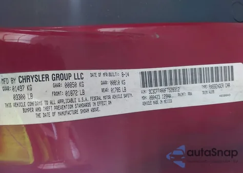 2015 Fiat 500 Pop из США, поврежденный, VIN 3C3CFFAR0FT528312